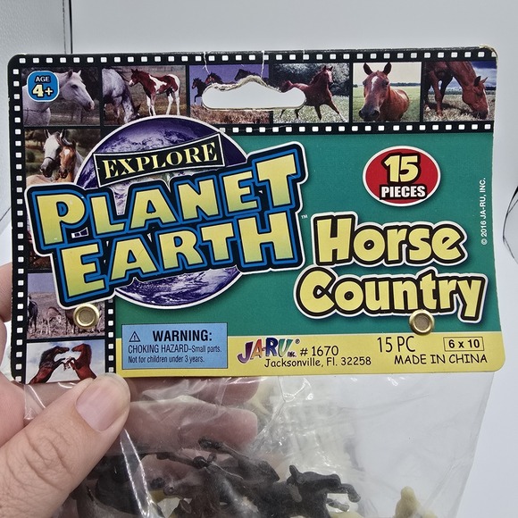 Horse Toy SMALL MINIATURE PLASTIC HORSES Lot Planet Earth Ja-ru Farm 3 Packs - Picture 7 of 11